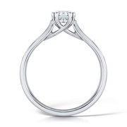 Round Brilliant 8 Claw Solitaire Diamond Ring